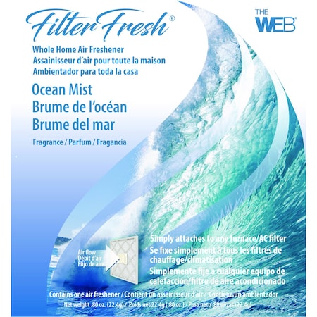 Filter Fresh Web FilterFresh Ocean Mist Scent Air Freshener 0.8 oz Gel WOCEAN